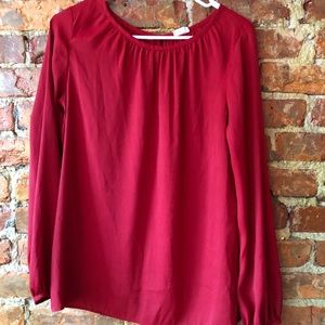 Red LOFT blouse